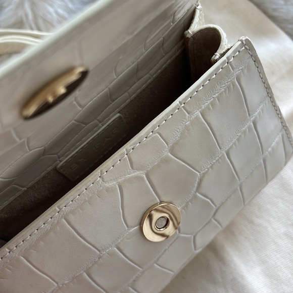 By Far Cream Croc Embossed Mini - Picture 7 of 7
